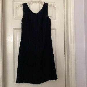 NWOT Trina Turk black dress with gold and silver detail in the back